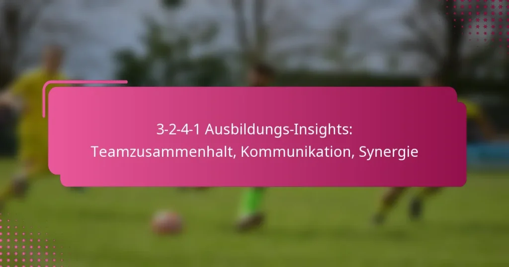 3-2-4-1 Ausbildungs-Insights: Teamzusammenhalt, Kommunikation, Synergie