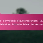 3-2-4-1 Formation Herausforderungen: Häufige Fallstricke, Taktische Fehler, Lernkurven