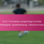 3-2-4-1 Formation Langfristige Vorteile: Nachhaltigkeit, Spielerbindung, Taktische Evolution