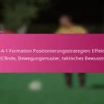3-2-4-1 Formation Positionierungsstrategien: Effektive Abstände, Bewegungsmuster, taktisches Bewusstsein