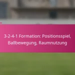 3-2-4-1 Formation: Positionsspiel, Ballbewegung, Raumnutzung
