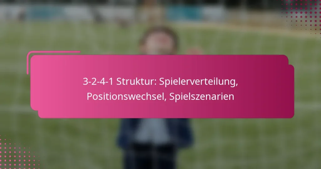 3-2-4-1 Struktur: Spielerverteilung, Positionswechsel, Spielszenarien
