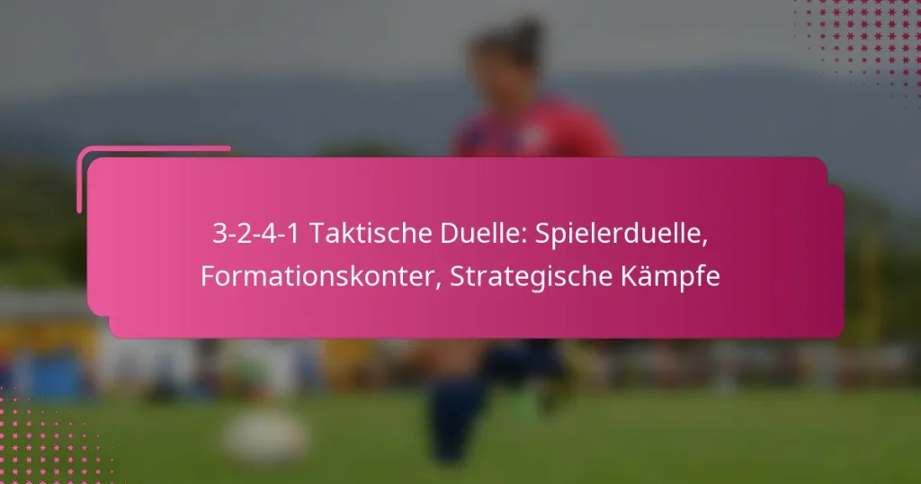 3-2-4-1 Taktische Duelle: Spielerduelle, Formationskonter, Strategische Kämpfe