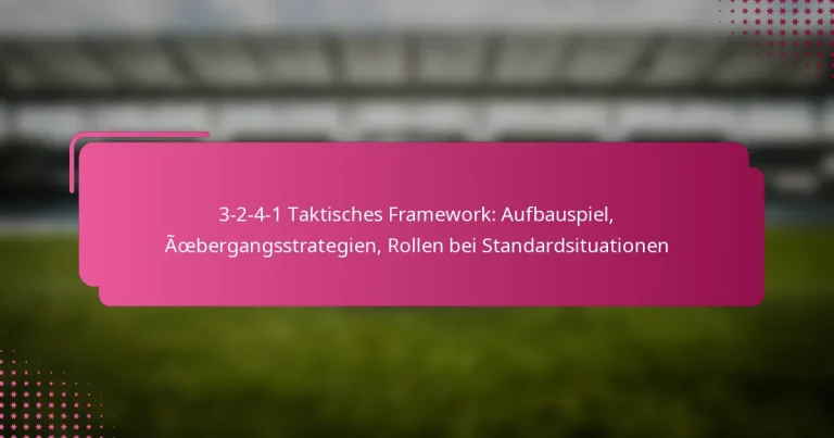 3-2-4-1 Taktisches Framework: Aufbauspiel, Übergangsstrategien, Rollen bei Standardsituationen