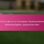 Torhüter in der 3-2-4-1-Formation: Verantwortlichkeiten, Defensivaufgaben, Spielmacherrollen